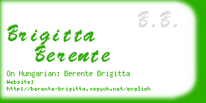 brigitta berente business card